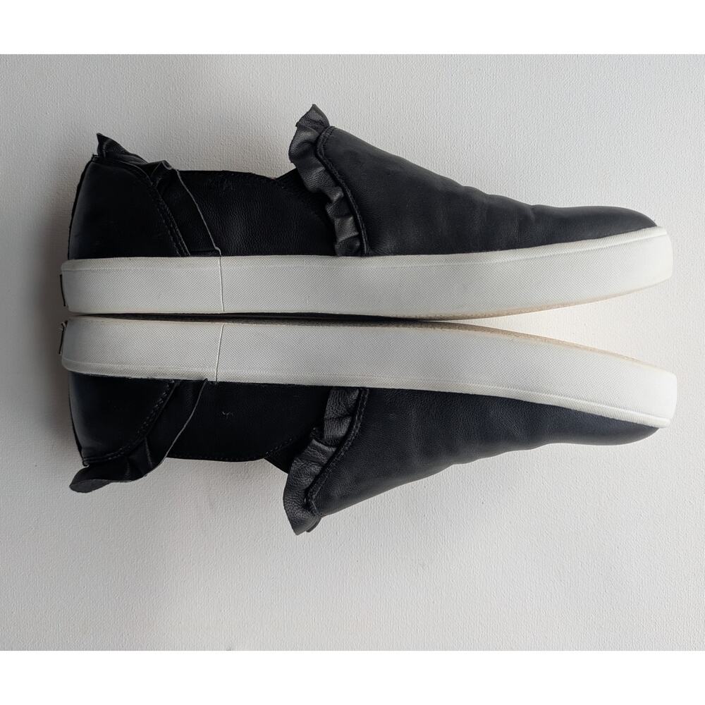 Kate Spade New York Lillie Leather Slip On Tennis Shoe / Loafer, Ruffle Detail - Picture 13 of 16